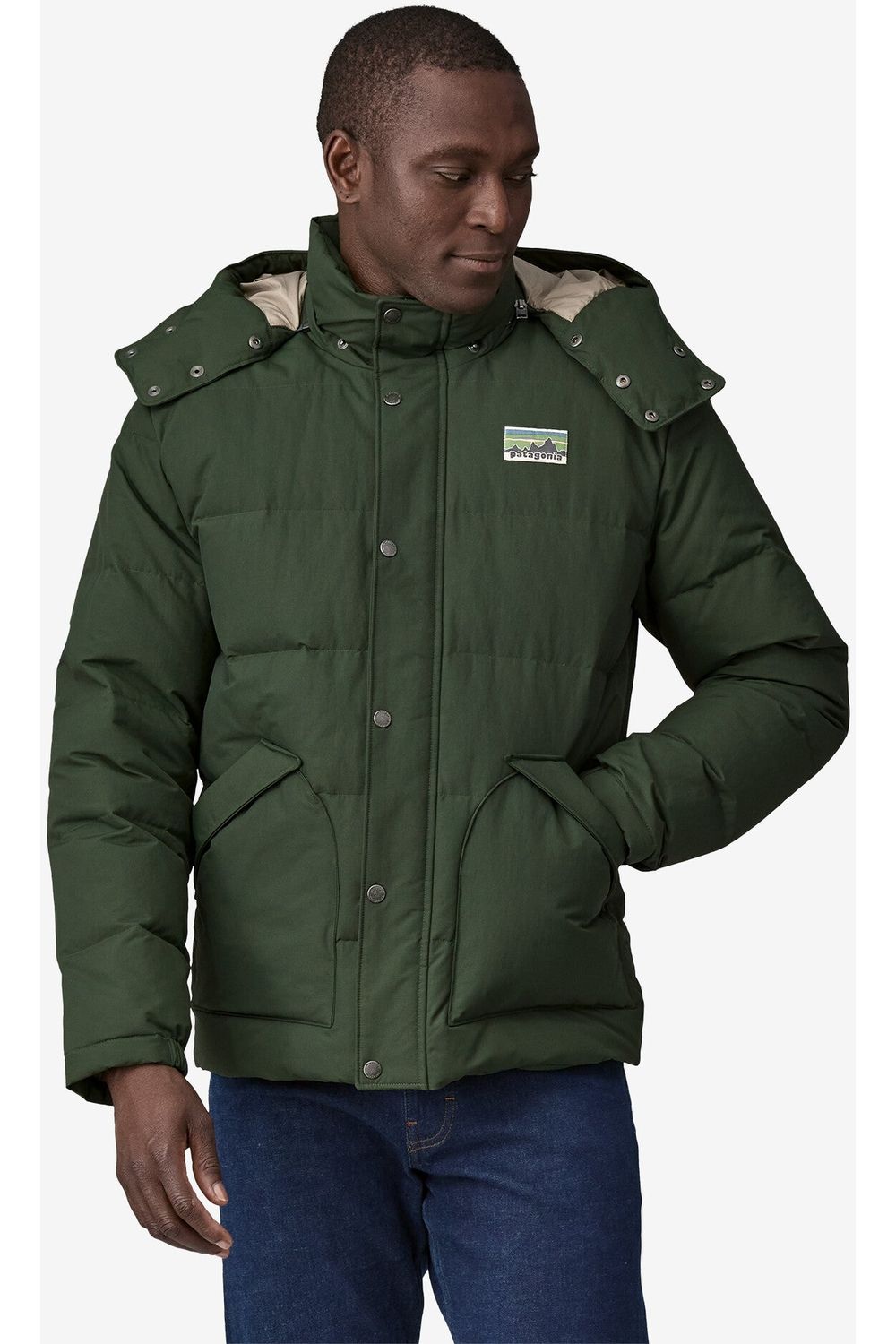 Patagonia jacket mens with hood on sale