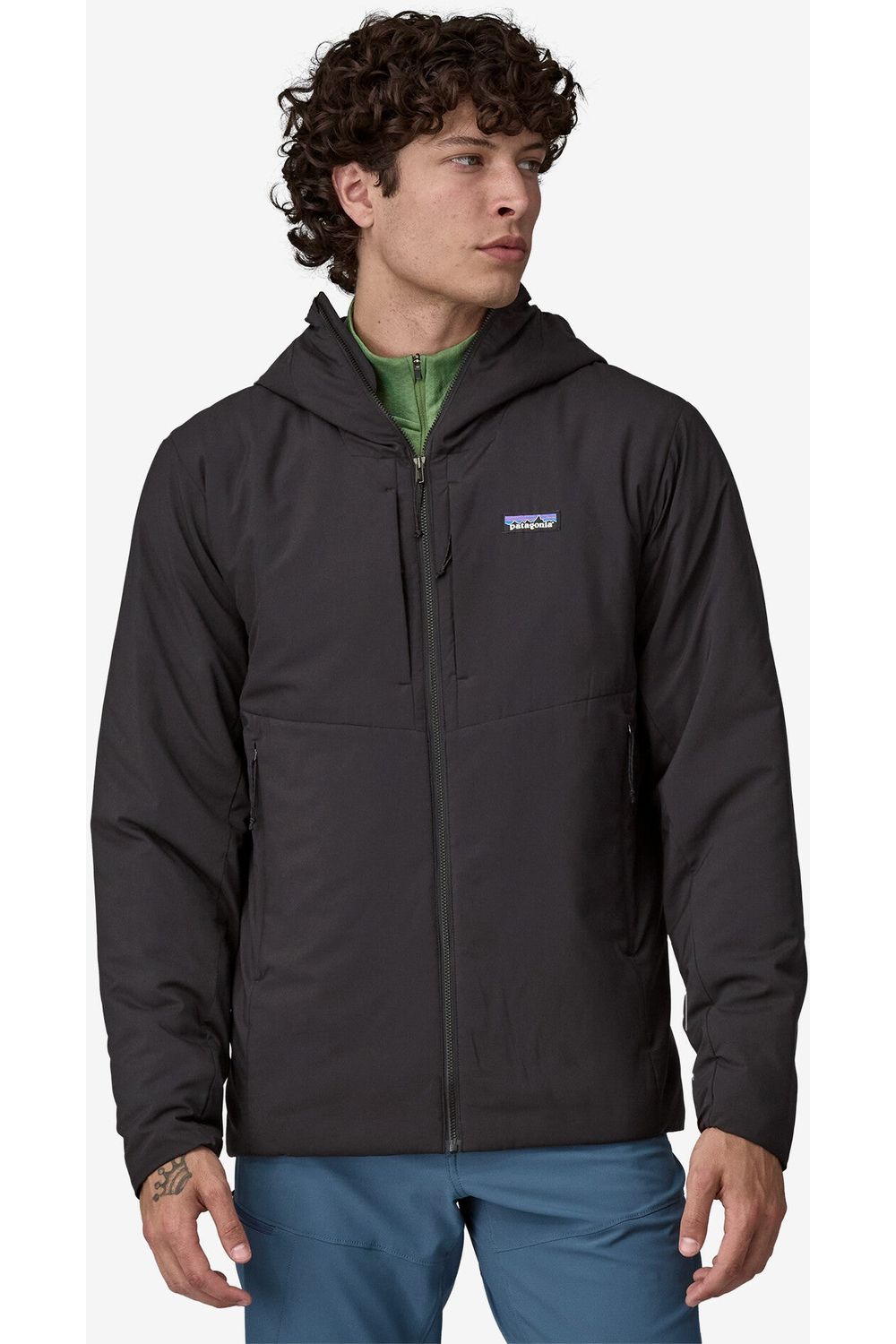 Patagonia mens nano puff hoody black on sale