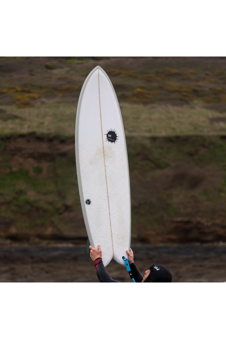 Tiki Custom Surfboard - 5'8 Parrot Twin - Seacrest Grey