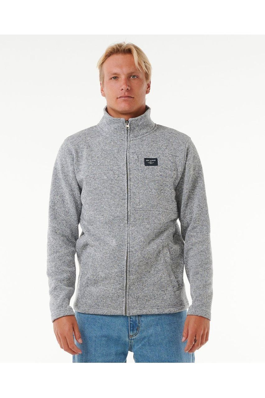 Rip Curl Crescent Zip Thru Grey Marle