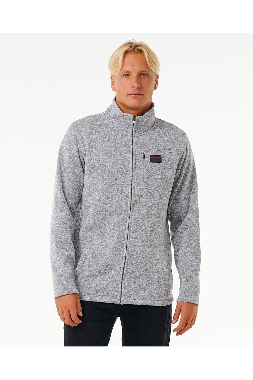 Rip Curl Crescent Zip Thru Grey Marle