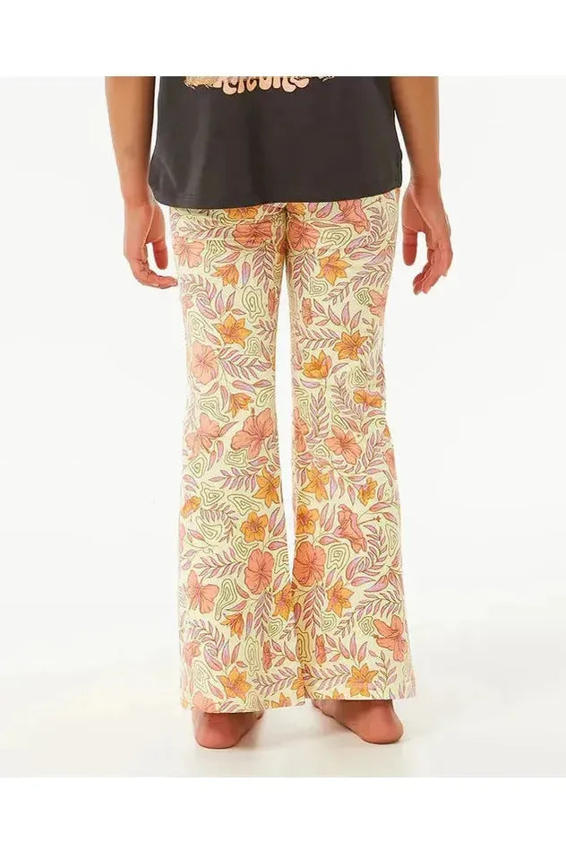 Rip Curl Tropic Floral Bell Girls Pant Lemon Ice