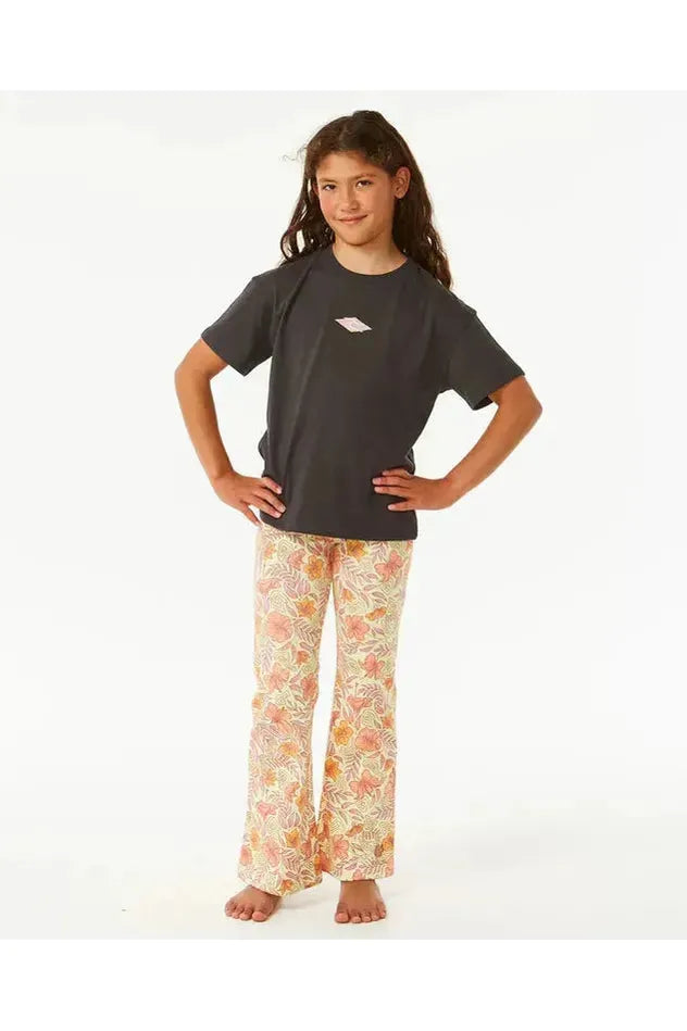 Rip Curl Tropic Floral Bell Girls Pant Lemon Ice