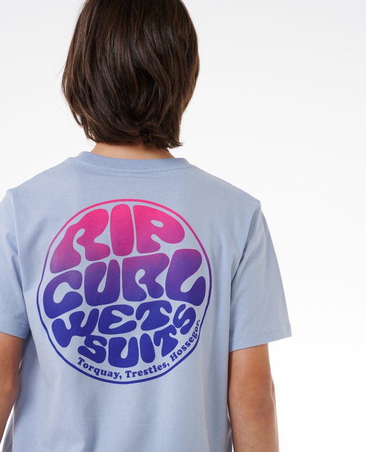 Rip Curl Wetsuit Icon Kids T-Shirt Spray Blue