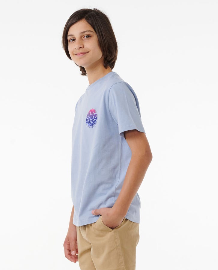 Rip Curl Wetsuit Icon Kids T-Shirt Spray Blue