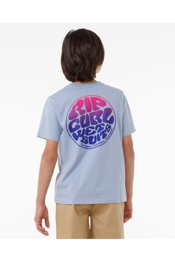 Rip Curl Wetsuit Icon Kids T-Shirt Spray Blue