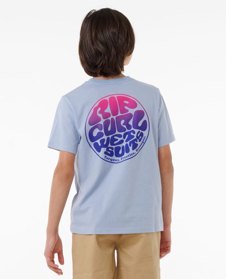 Rip Curl Wetsuit Icon Kids T-Shirt Spray Blue