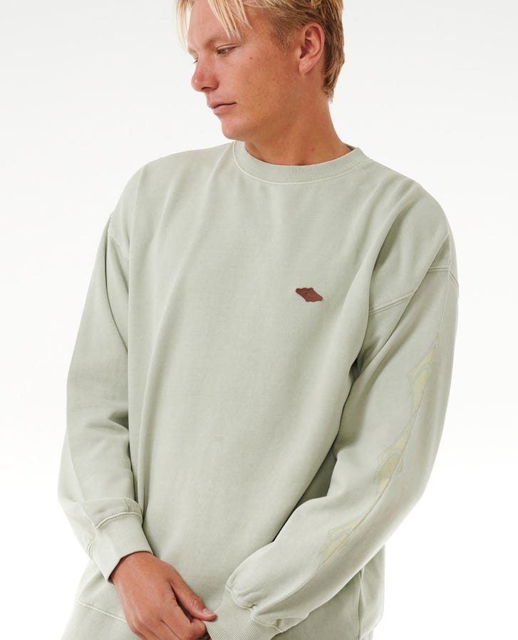 Rip Curl Original Surfers Crew Sweatshirt Mint Haze