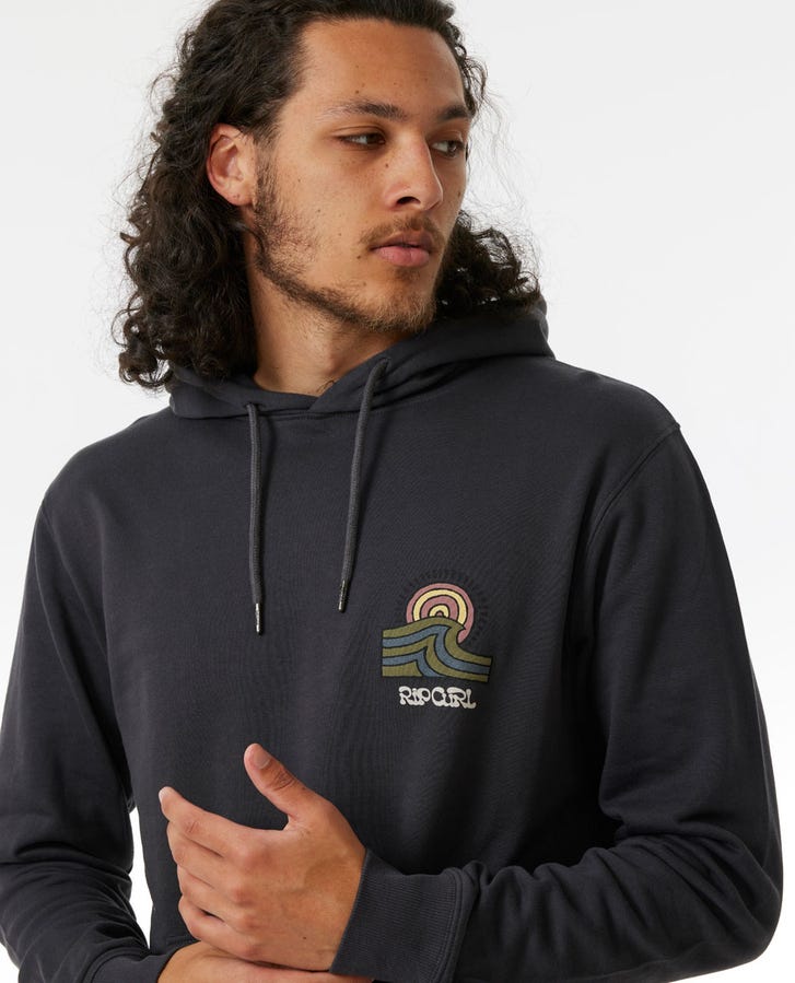 Rip Curl Hays And Razed Hoody Washed Black