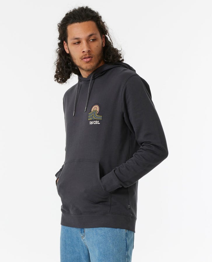 Rip Curl Hays And Razed Hoody Washed Black