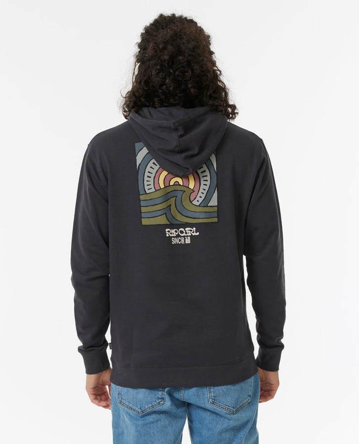 Rip Curl Hays And Razed Hoody Washed Black