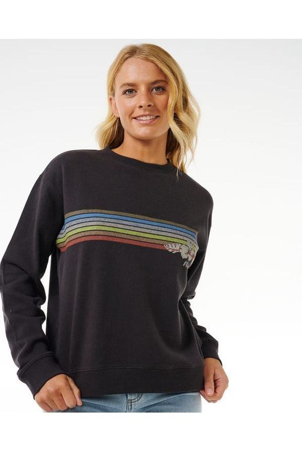 Rip Curl Hoffman Relaxed Crew Sweat Washed Black