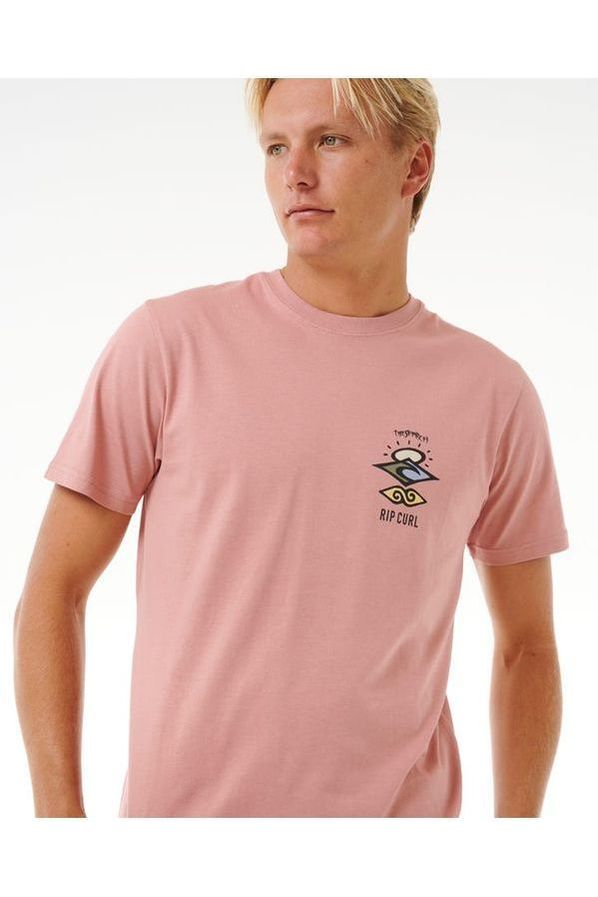 Rip Curl Search Icon T-Shirt Mushroom