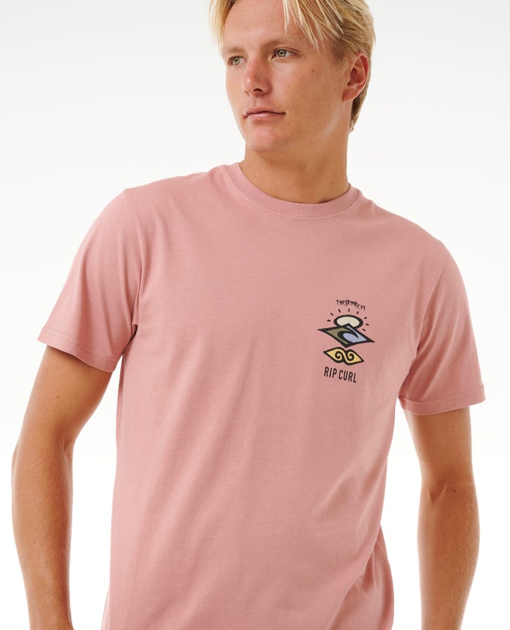 Rip Curl Search Icon T-Shirt Mushroom