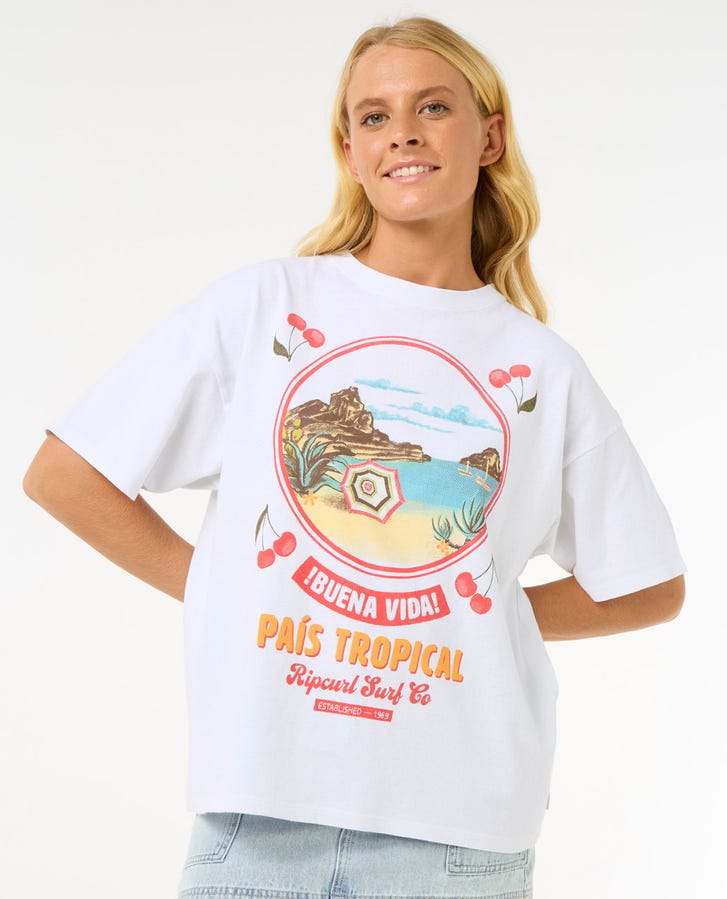 Rip Curl Cove Heritage T-Shirt Optical White