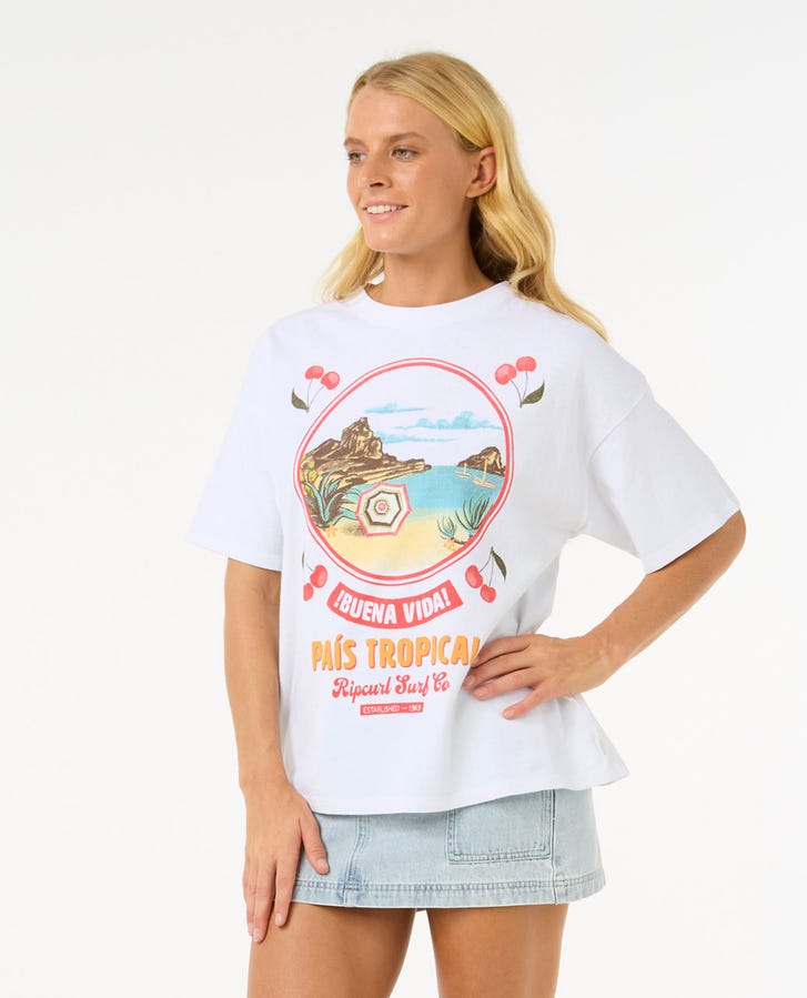 Rip Curl Cove Heritage T-Shirt Optical White