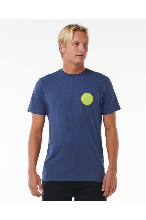 Rip Curl Wettie Passage Icon T-Shirt Washed Navy