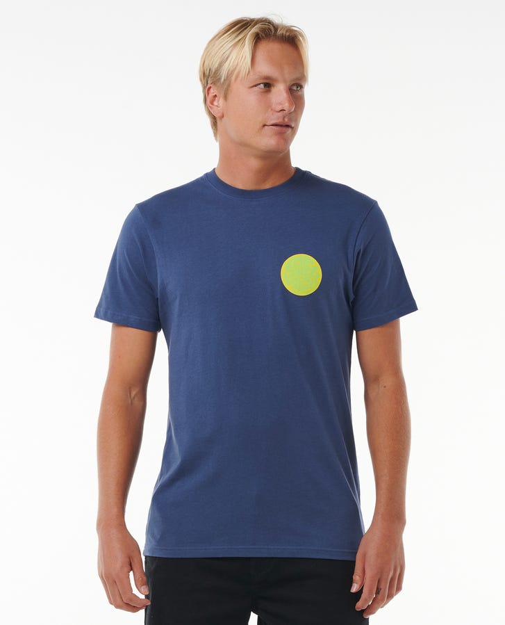 Rip Curl Wettie Passage Icon T-Shirt Washed Navy