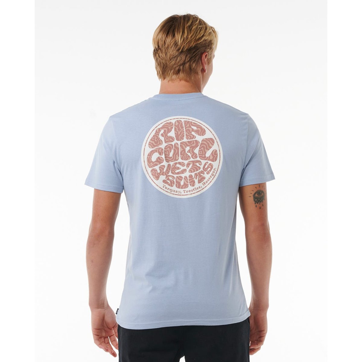 Rip Curl Wettie Passage Icon T-Shirt Spray Blue