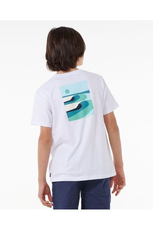 Rip Curl Surf Revival Lined Up Boys T-Shirt White