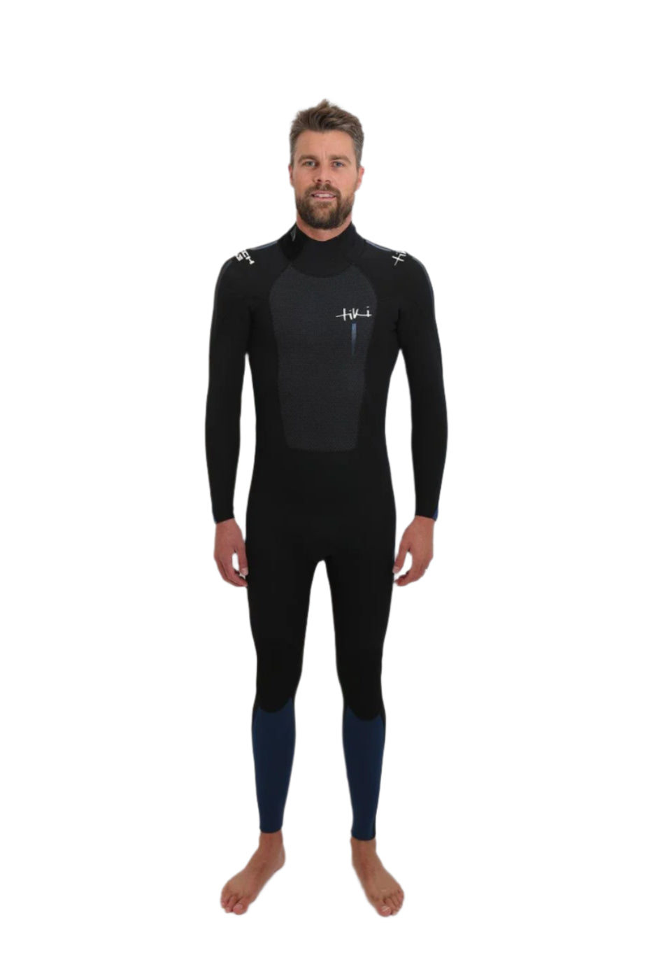 Tiki Mens Tech 5/4/3 GBS Wetsuit - Back Zip - Black/Blue