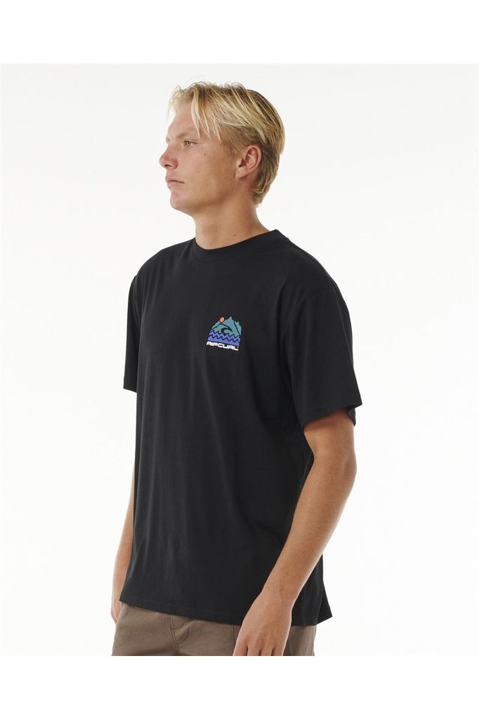 Rip Curl Vaporcool Search Trek T-Shirt Black