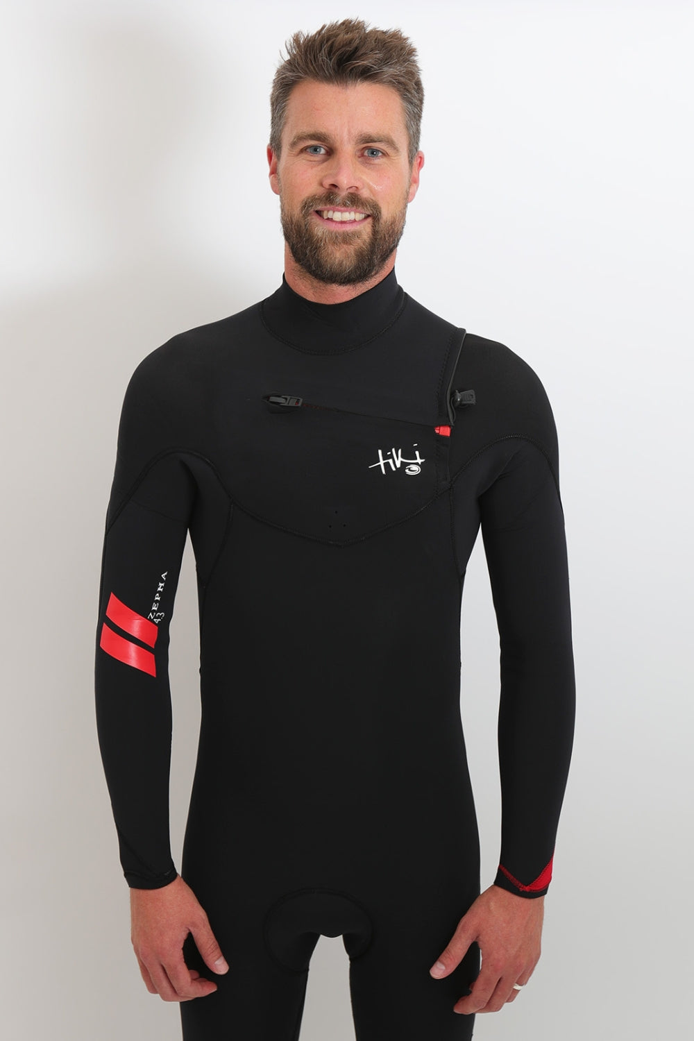 Tiki Mens Zepha2 4/3 Wetsuit GBS With Chest Zip