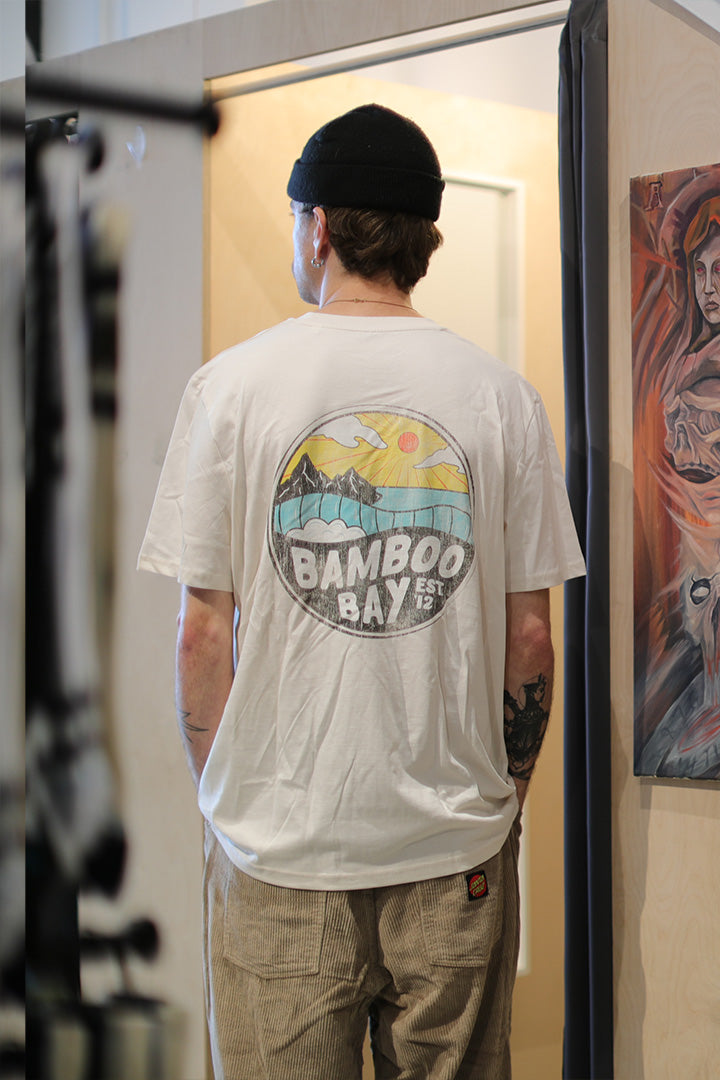 BamBooBay Mnt Badge Vintage T-Shirts White