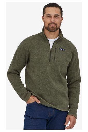 Patagonia Men's Better Sweater 1/4 Zip Industrial Green