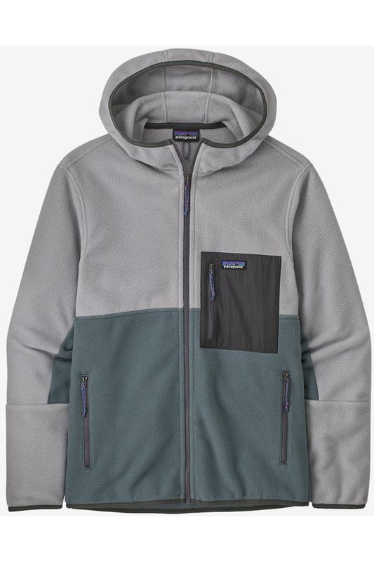 Patagonia Men's Microdini Hoody Nouveau Green Salt Grey