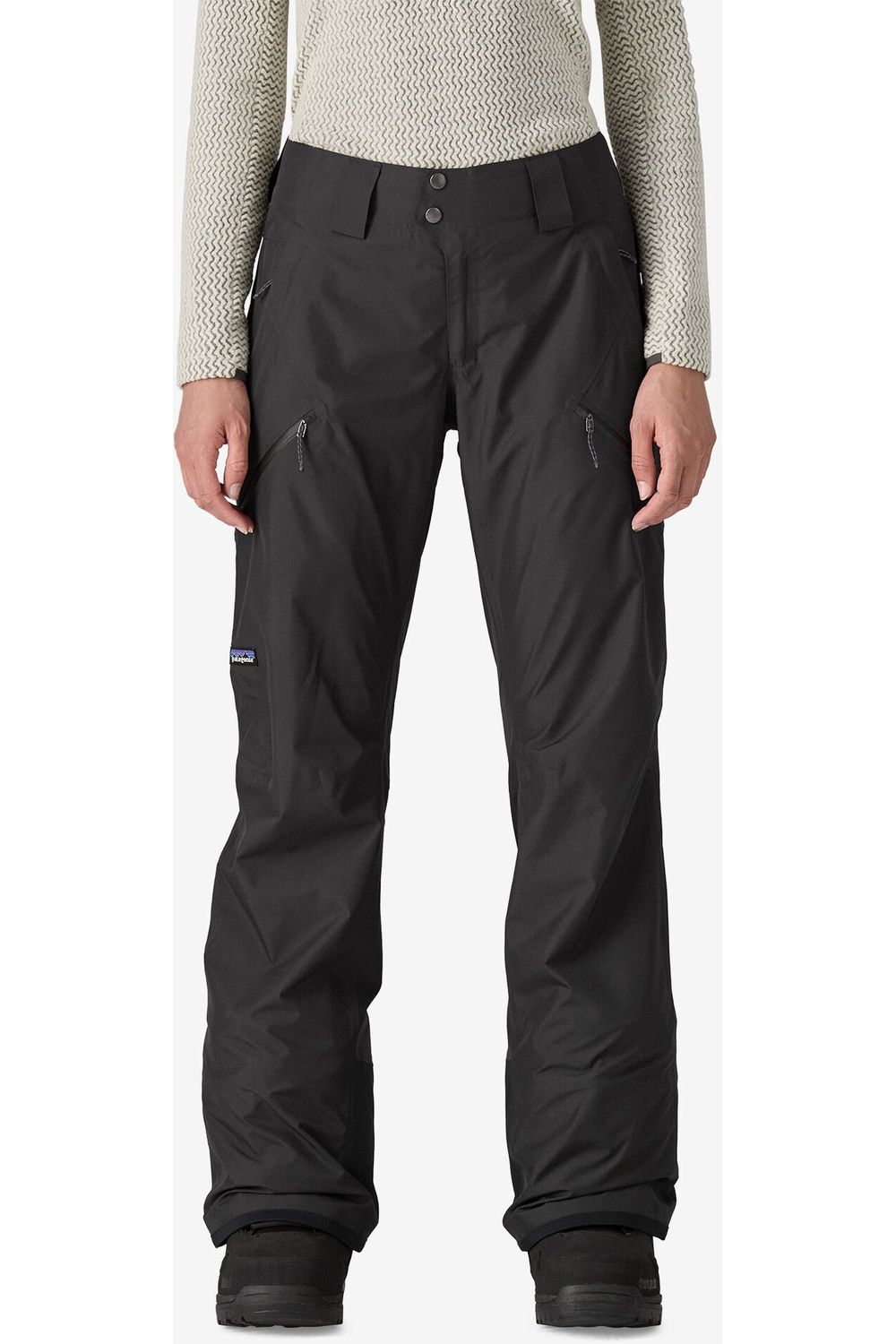 Patagonia Womens Powder Town Snow Pants Black