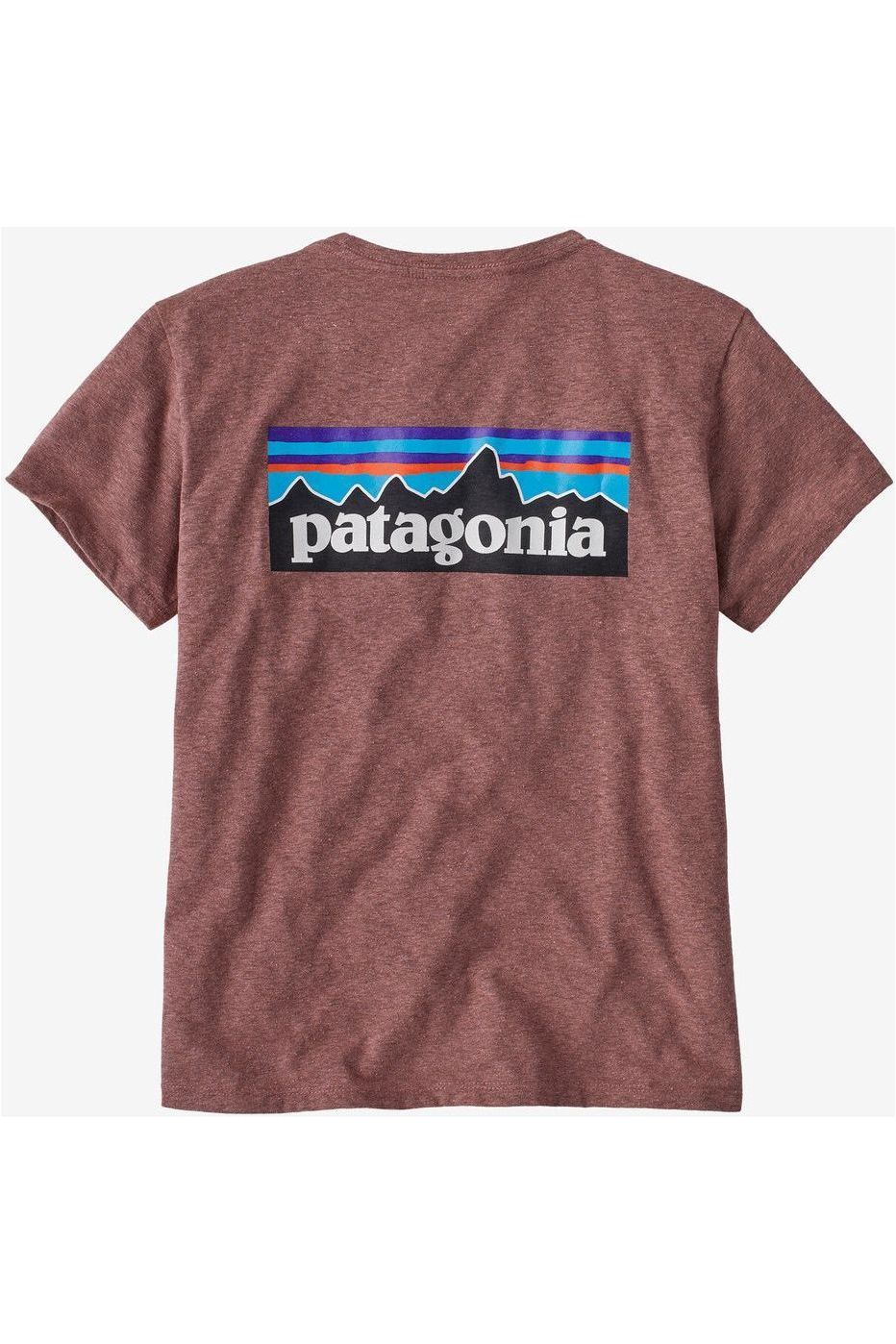 Patagonia Womens P 6 Logo Responsibili T Shirt Purple S