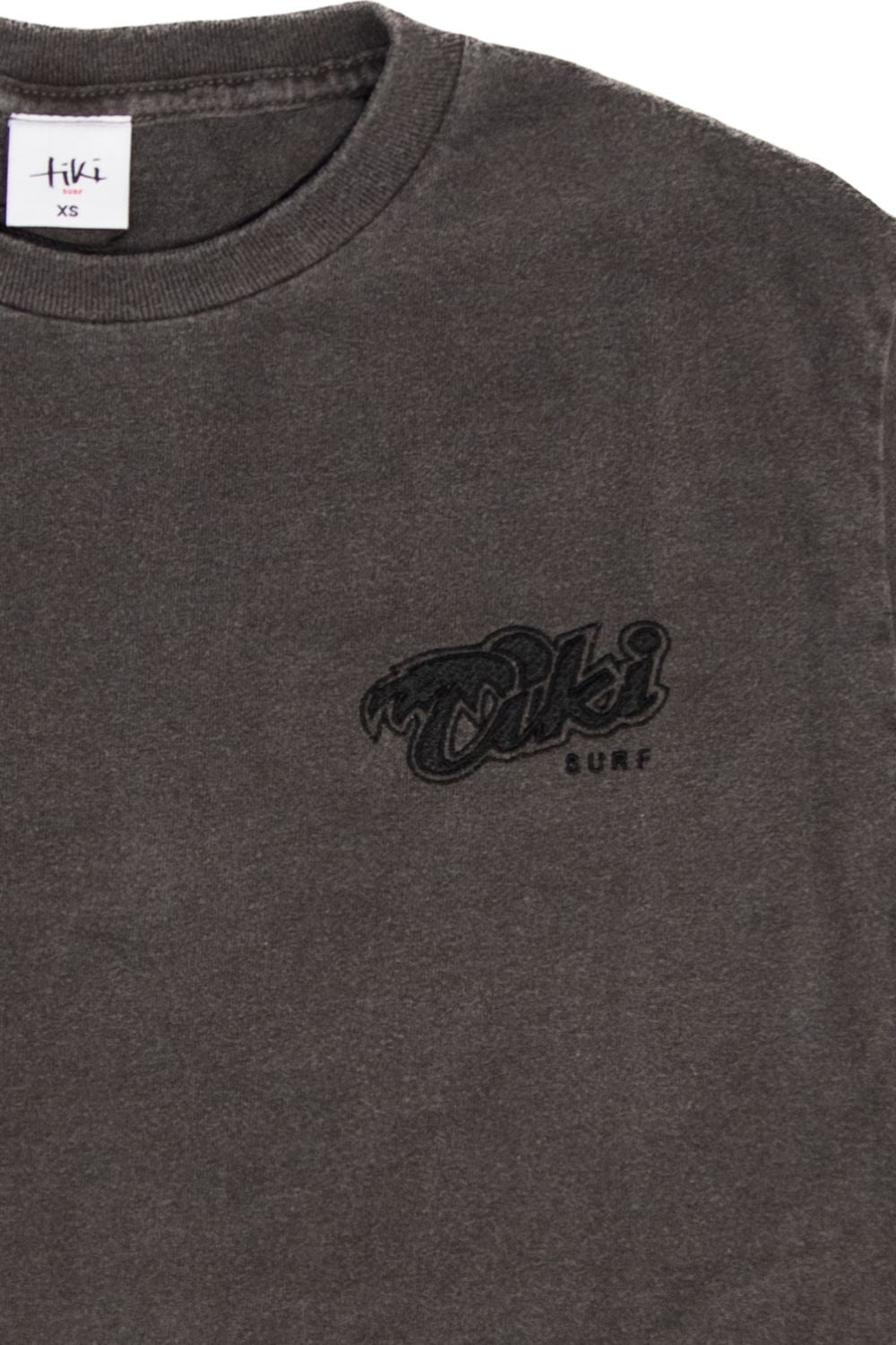 Tiki Palm Stitch T-Shirt Black Wash