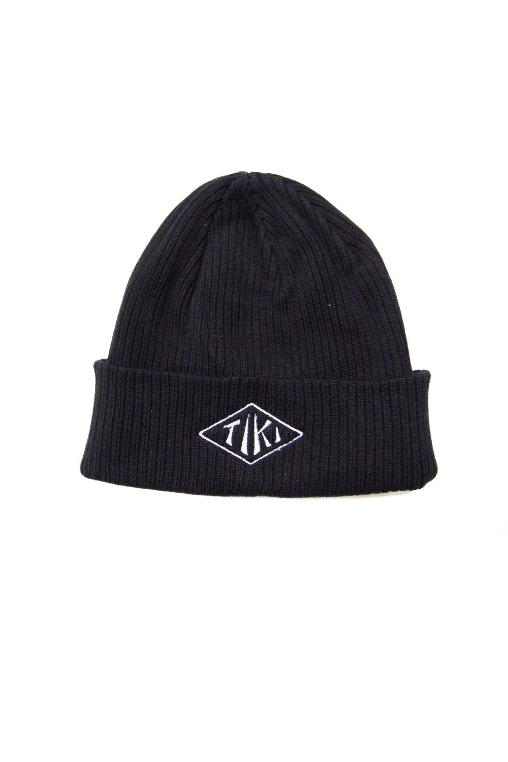 Tiki Diamond Knit Beanie Black