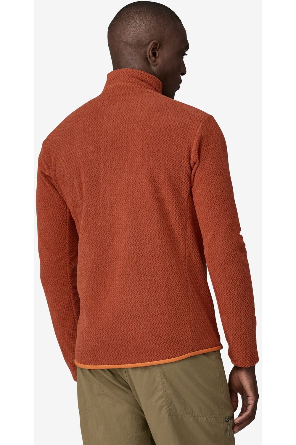 Patagonia Mens R1 Air Zip Neck Fleece Burnished Red