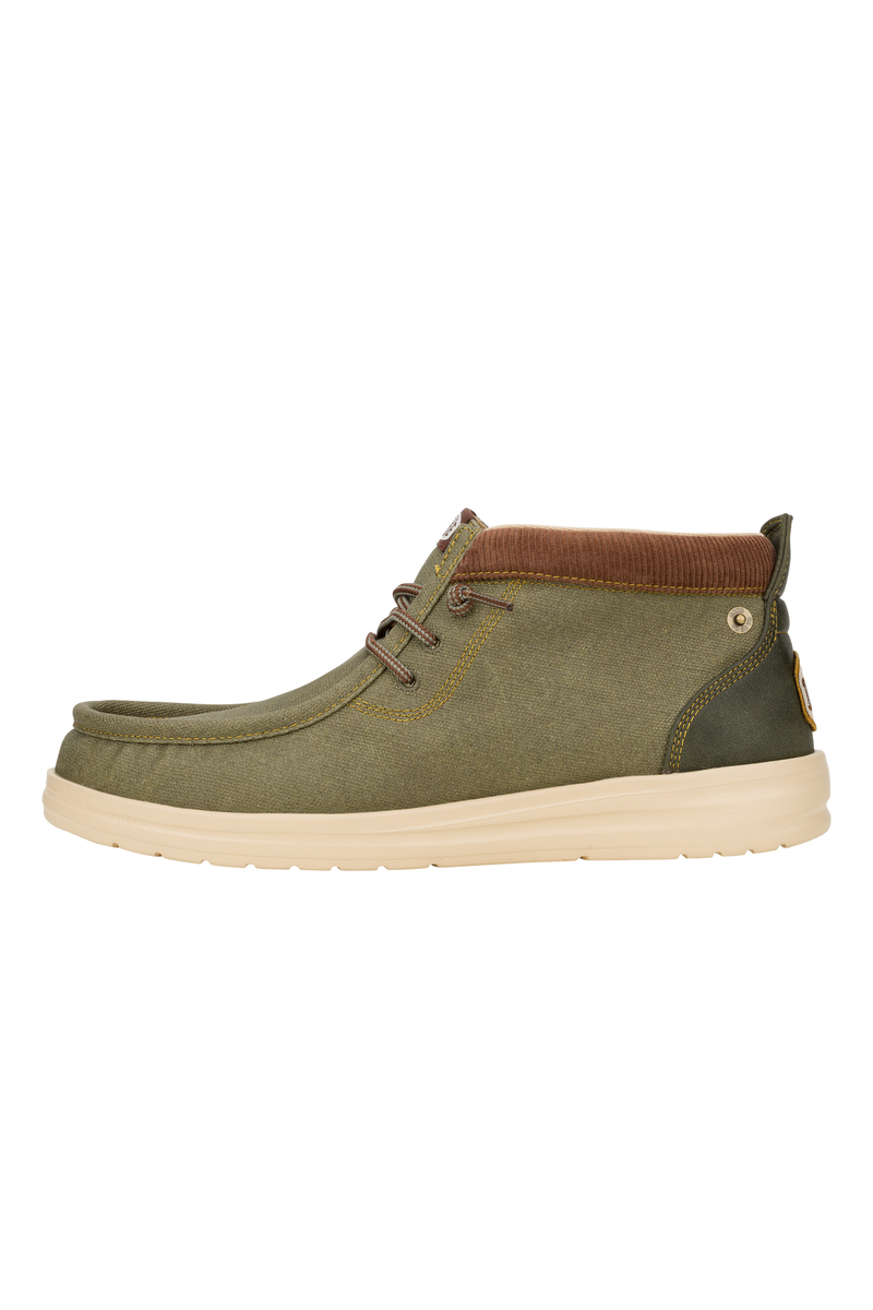 Hey Dude Wally Mid GripR Workwear Dusty Olive