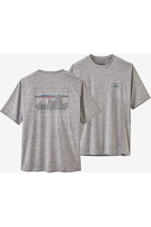 Patagonia Men's Cap Cool Daily Graphic T-Shirt '73 Skyline: Feather Grey