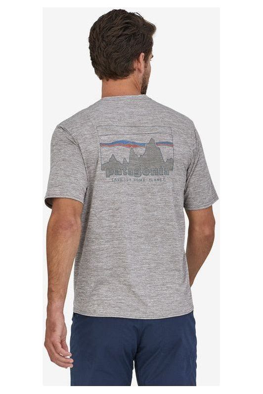 Patagonia Men's Cap Cool Daily Graphic T-Shirt '73 Skyline: Feather Grey