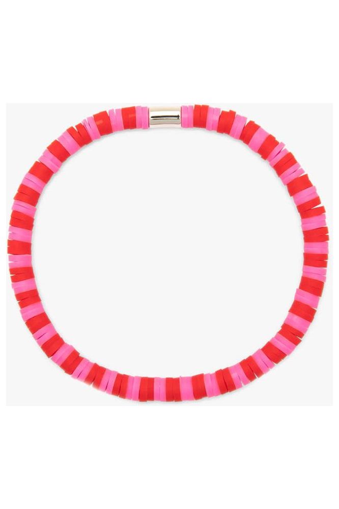 Pura Vida Seascape Vinyl Disc Stretch Bracelet Cherry Pie