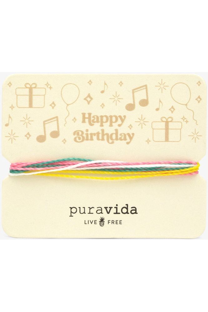 Pura Vida Gifting Original Bracelet Happy Birthday