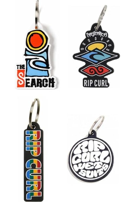 Rip Curl Assorted Keyring Box Multicolour