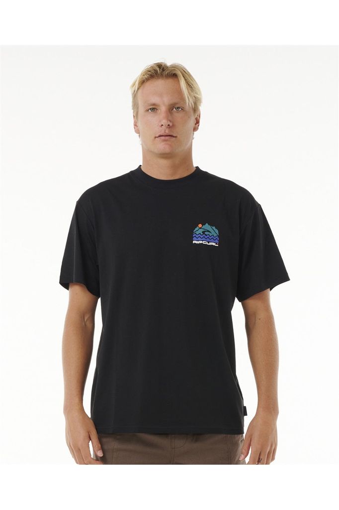 Rip Curl Vaporcool Search Trek T-Shirt Black