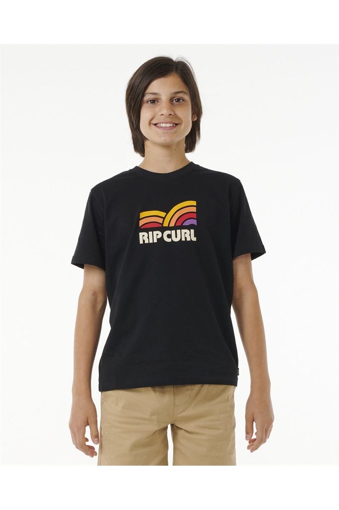 Rip Curl Surf Revival Capture Boys T-Shirt Black