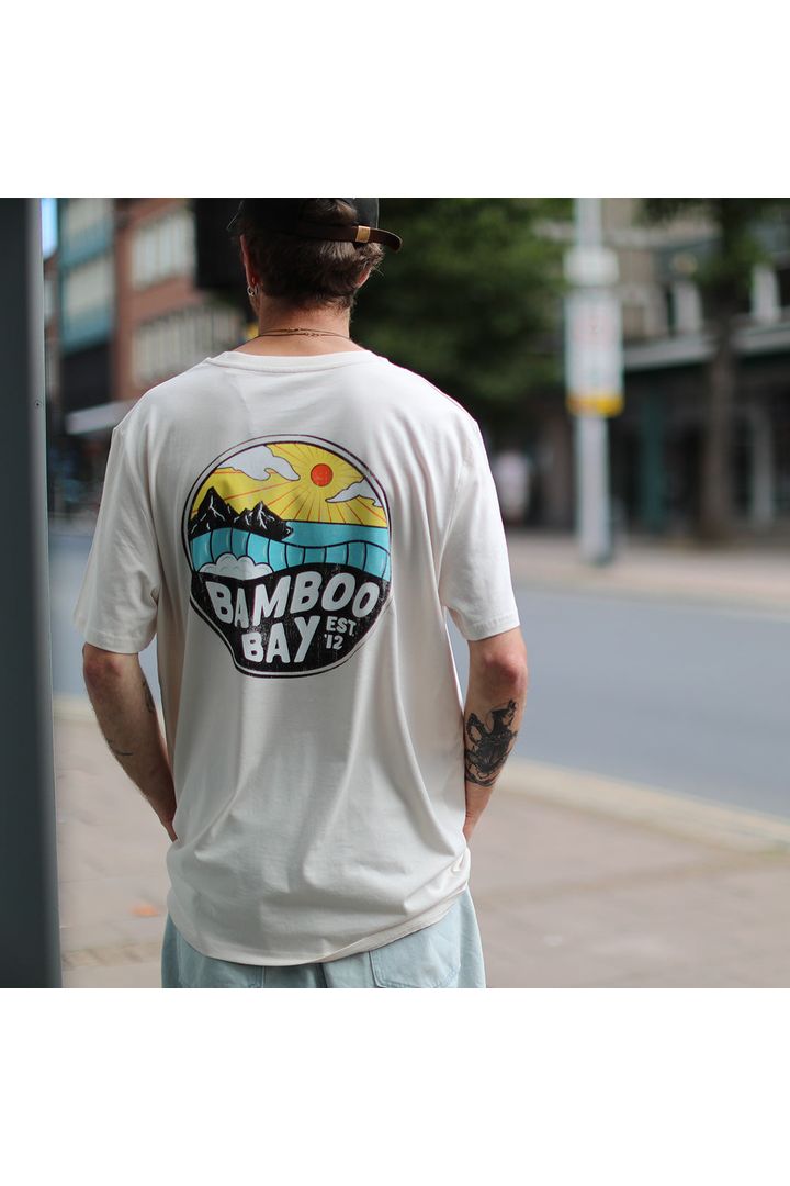 BamBooBay Mnt Badge Vintage T-Shirt White