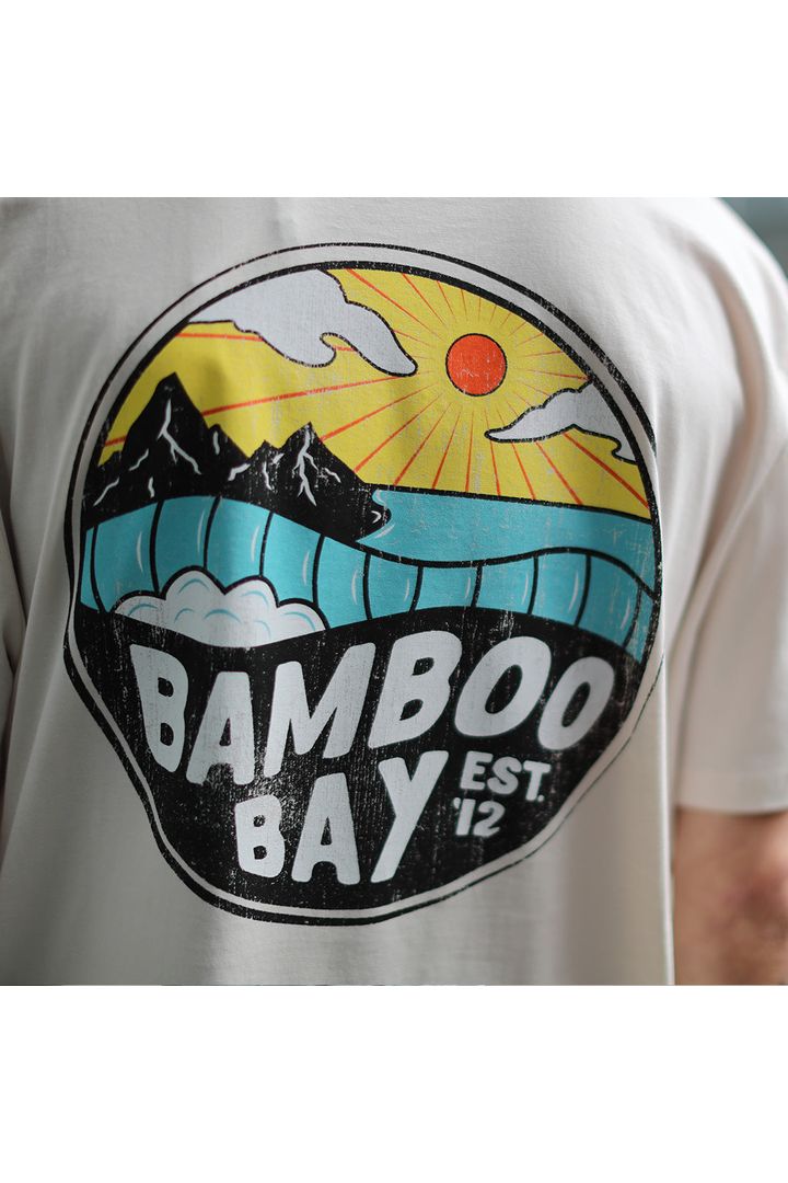 BamBooBay Mnt Badge Vintage T-Shirt White