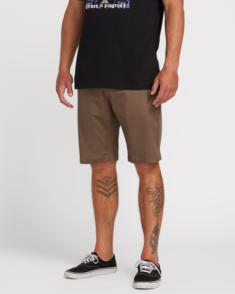 Volcom Frckn Modern Stretch Shorts 21 Mushroom