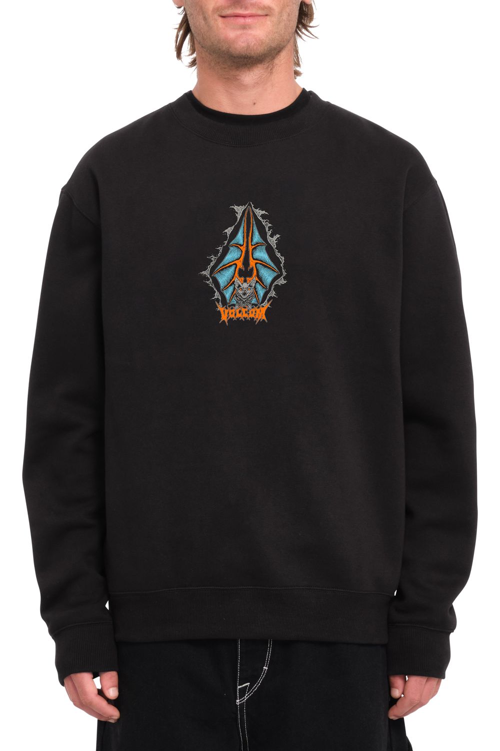 Volcom Watanite Crew Sweatshirt Black