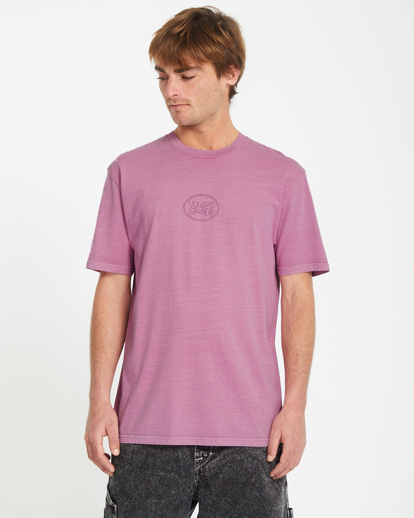 Volcom Handstone Short Sleeve T-Shirt Steel Purple