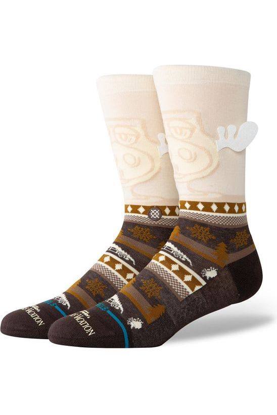 Stance Have Some Eggnog Crew Socks Dark Brown