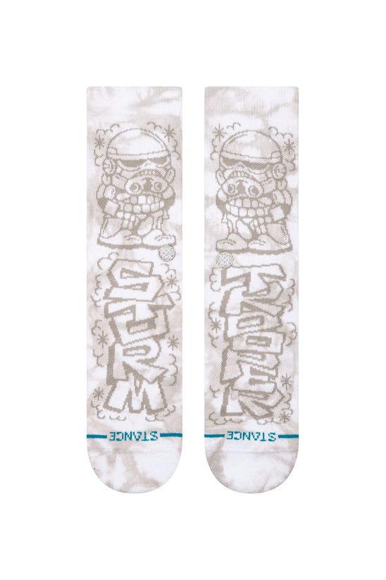 Stance DJ Trooper Crew Socks White